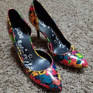 Colorful Floral Heels